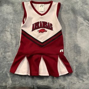 4T Arkansas Razorbacks cheer leader uniform